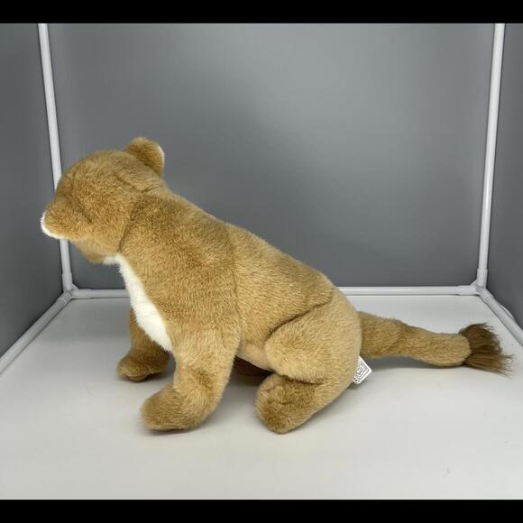 Fiesta Lioness Female Lion Plush Stuffed Animal Tan Brown 13” Sitting Realistic* - Picture 3 of 7